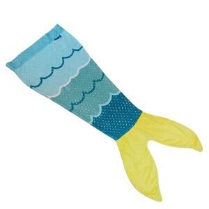 Blankie Mermaid Tail Blanket Blue Yellow Pink Soft Plush Lounge Sleeping‎ Bag